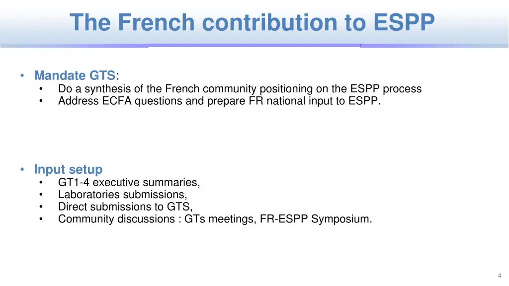 the french contribution to espp