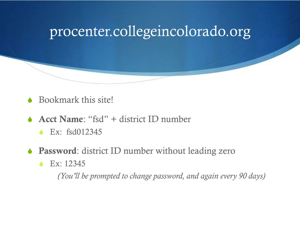 procenter collegeincolorado org