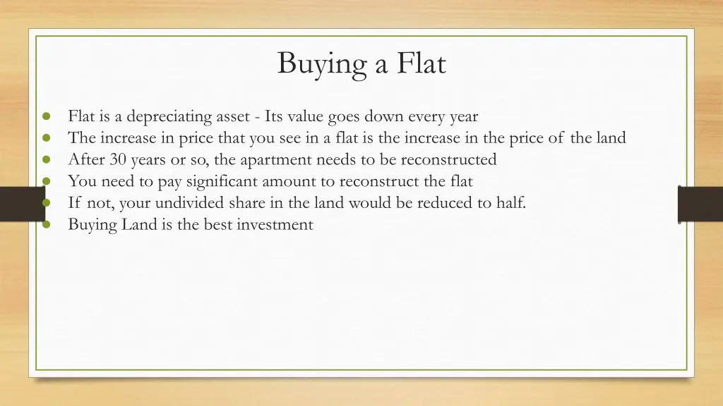buying a flat 1