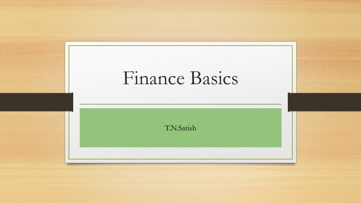 finance basics