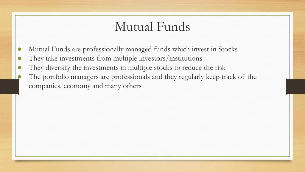 mutual funds