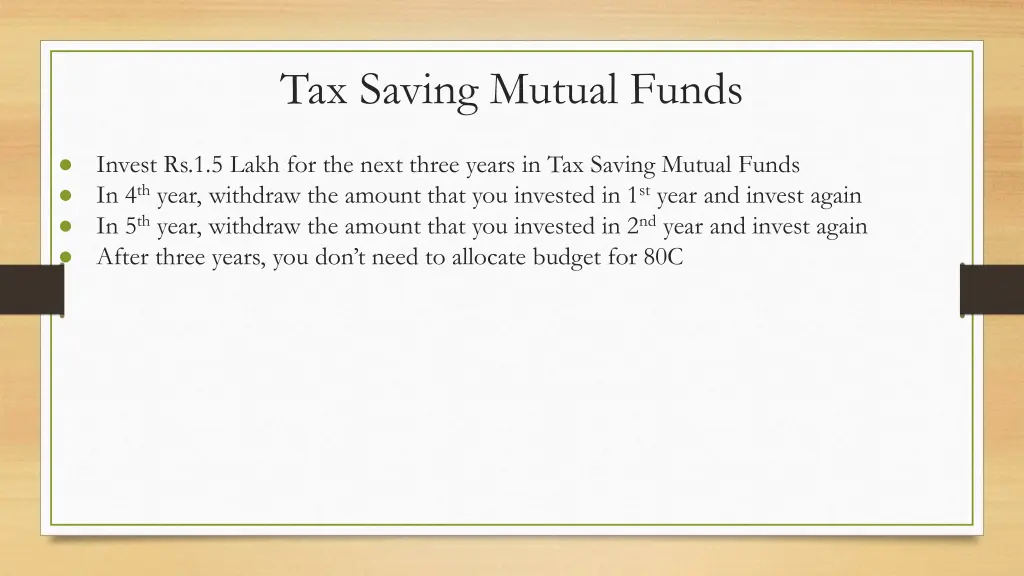 tax saving mutual funds