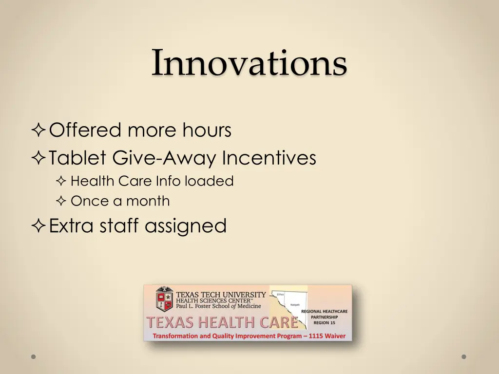 innovations
