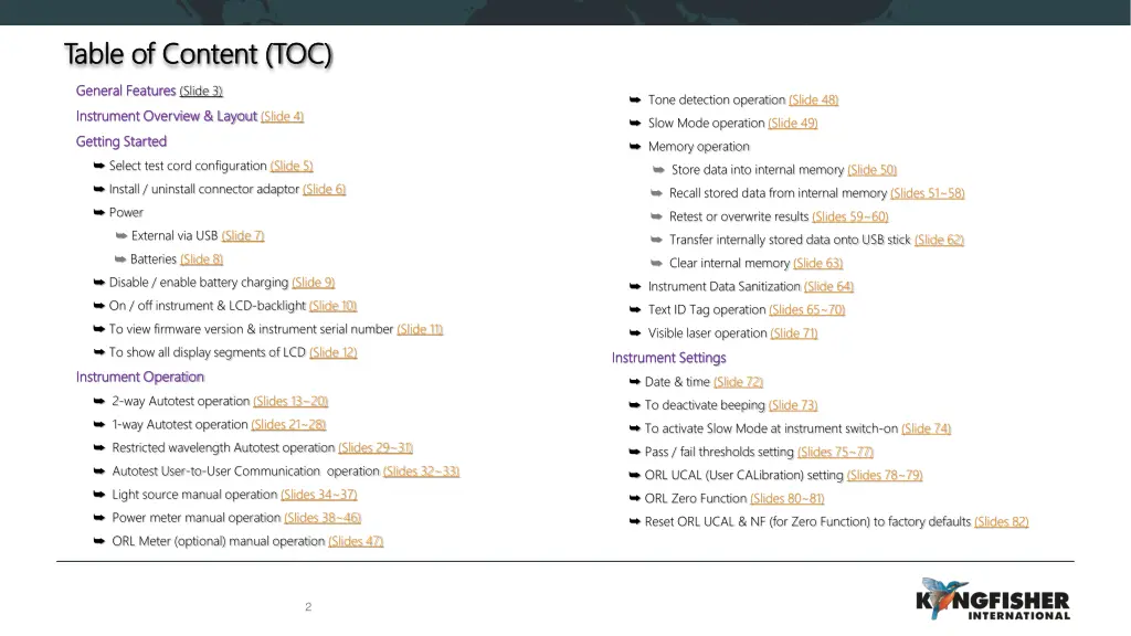table of content toc table of content toc