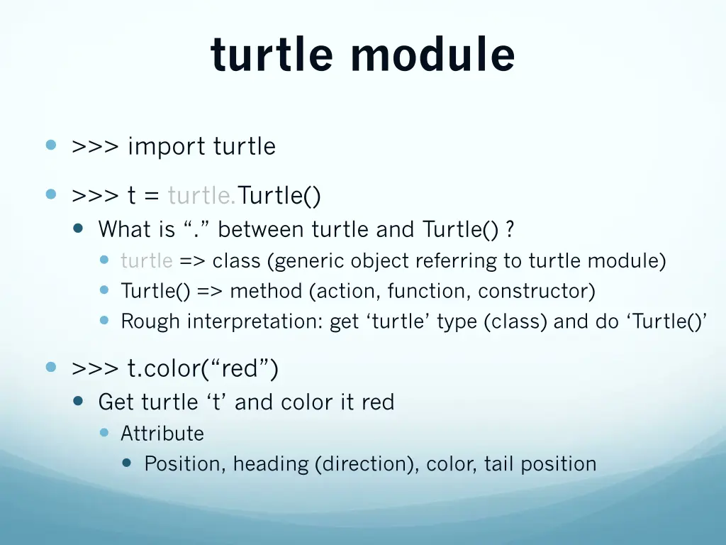 turtle module 1