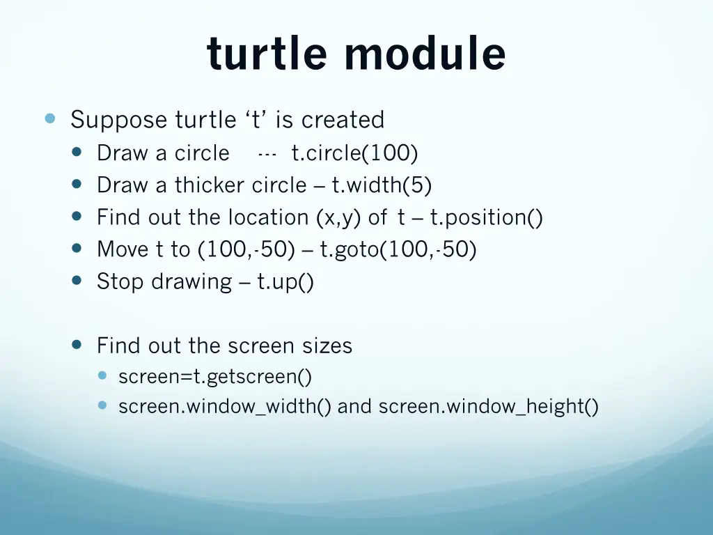 turtle module 3