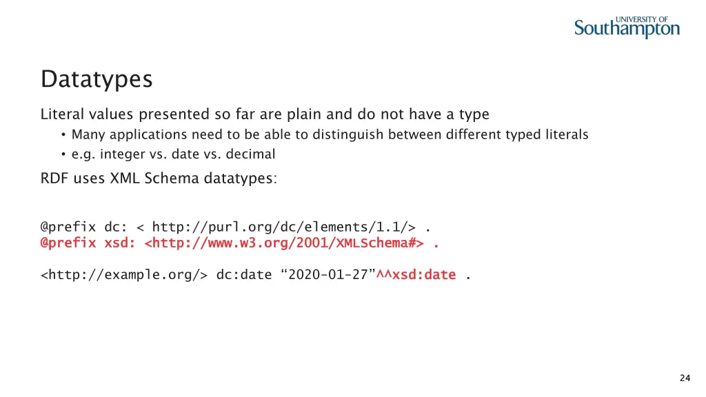 datatypes