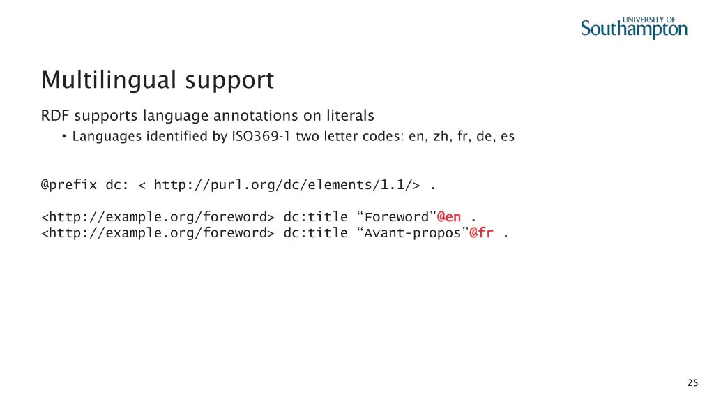 multilingual support