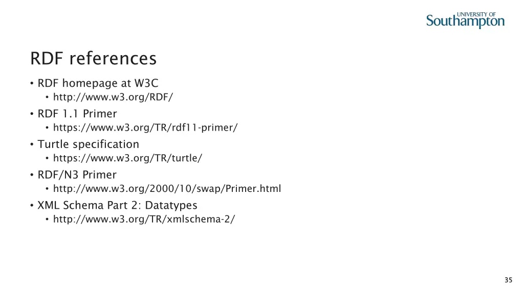 rdf references