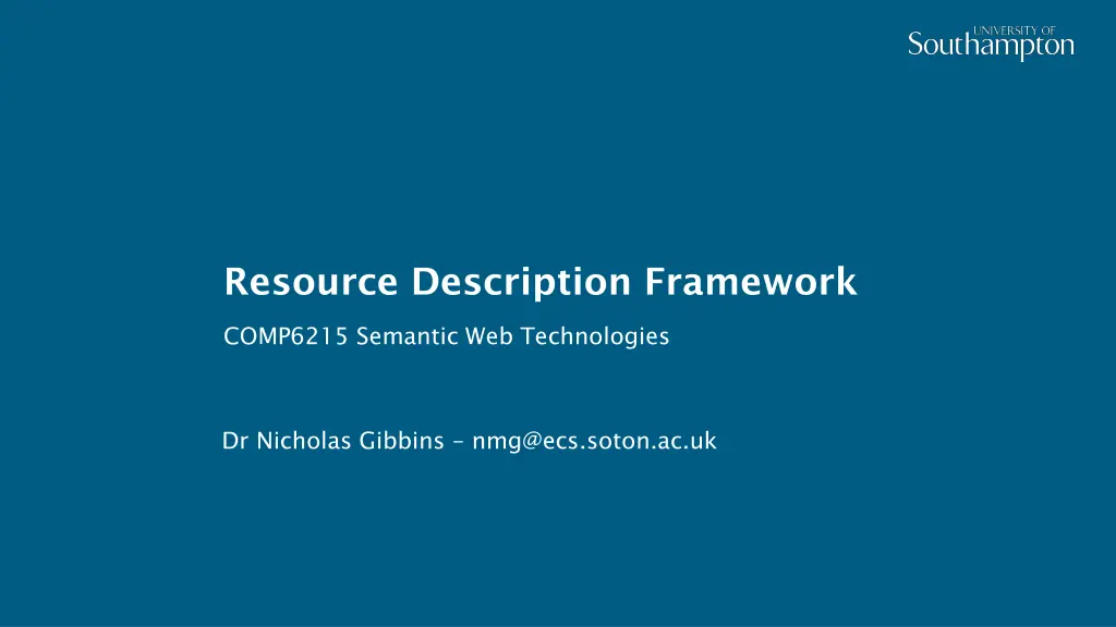 resource description framework
