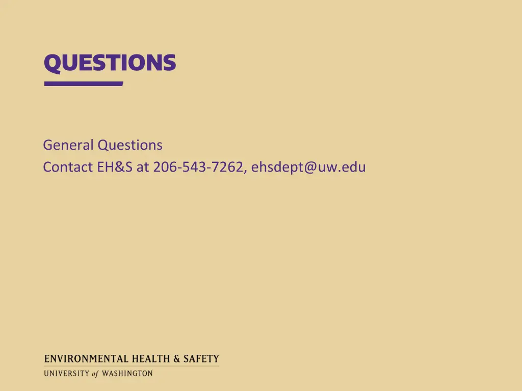 questions
