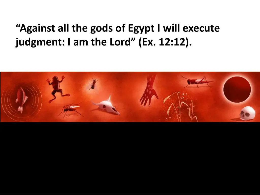against all the gods of egypt i will execute