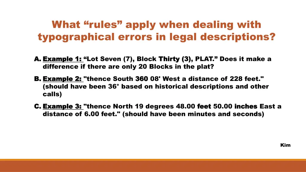 what rules apply when dealing with typographical