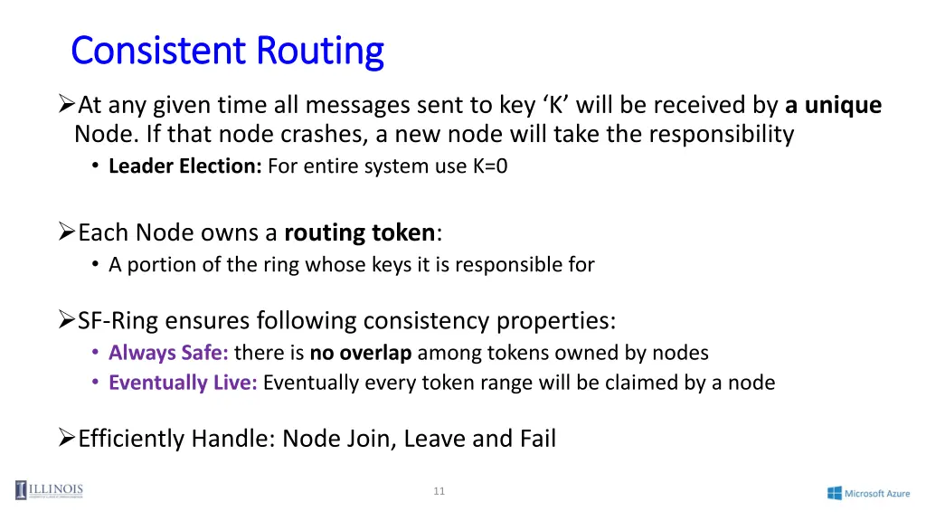 consistent routing consistent routing