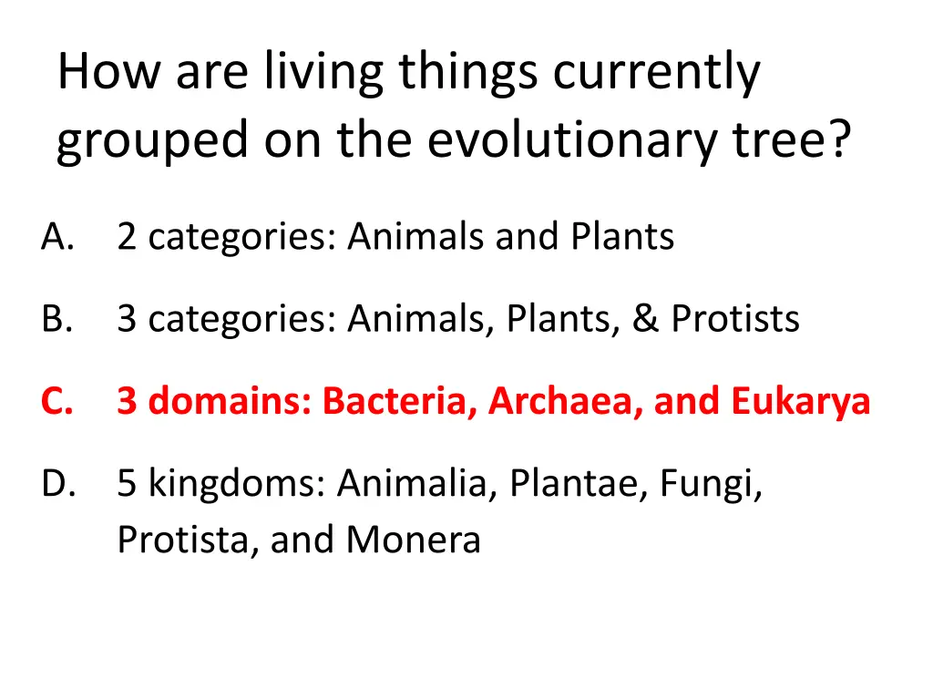 how are living things currently grouped