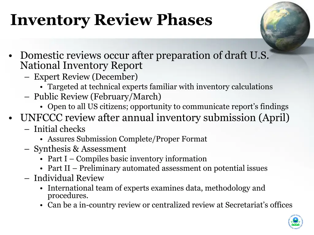 inventory review phases