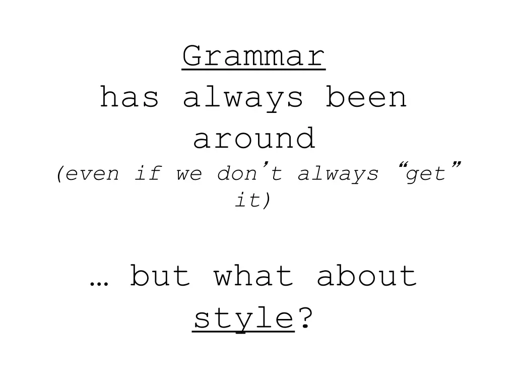 grammar
