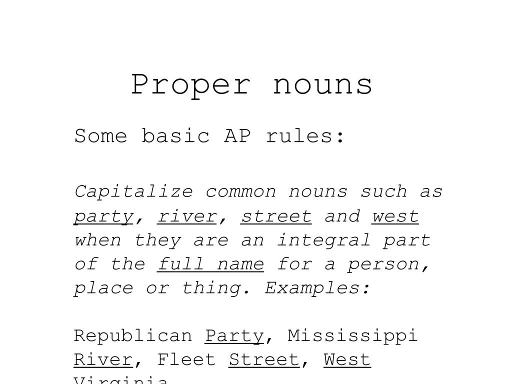 proper nouns 2