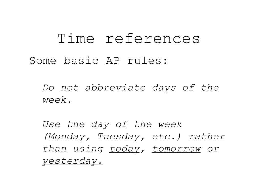 time references 3