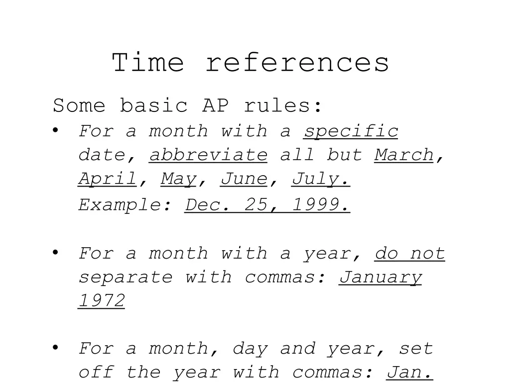 time references 4