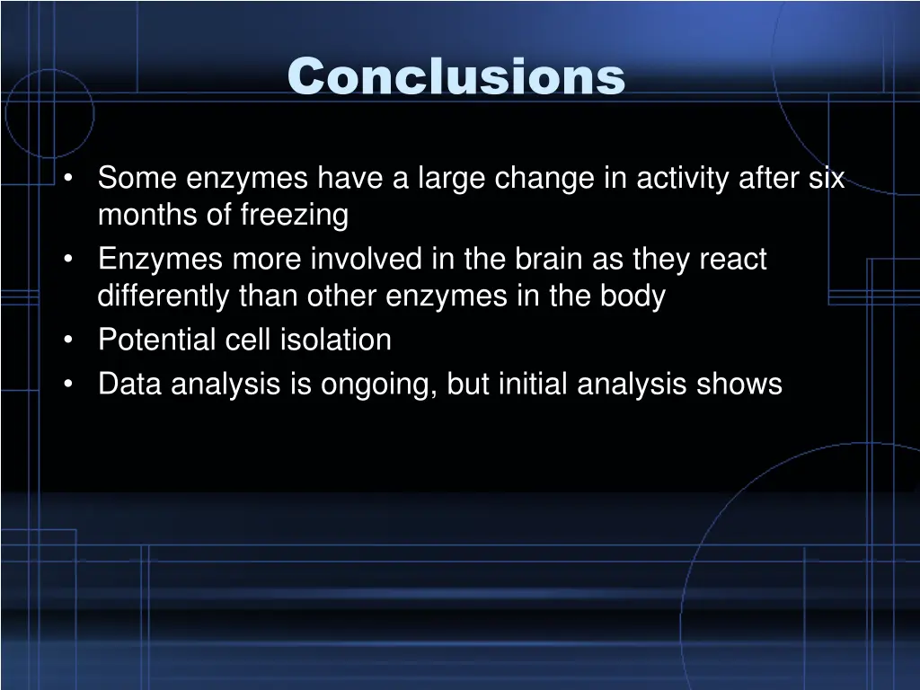 conclusions