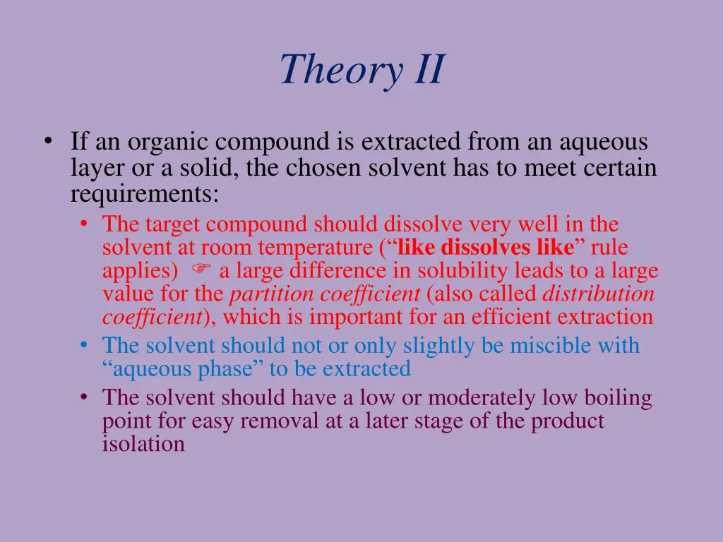 theory ii