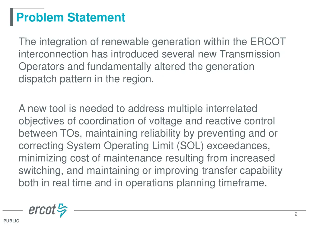 problem statement