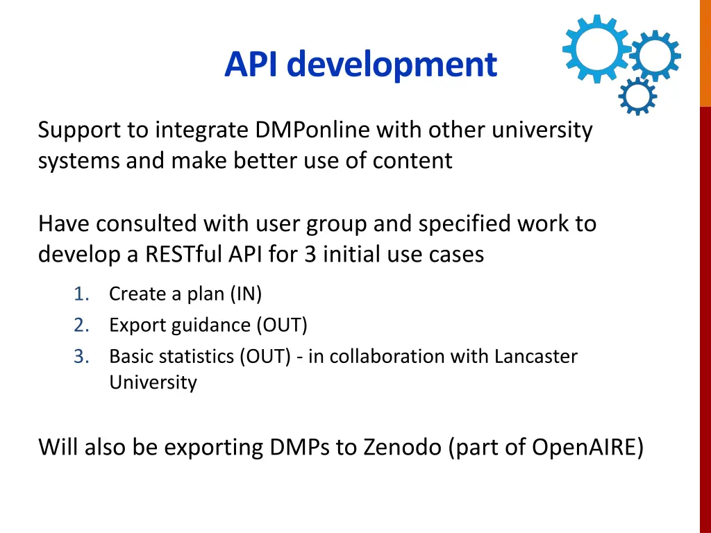 api development
