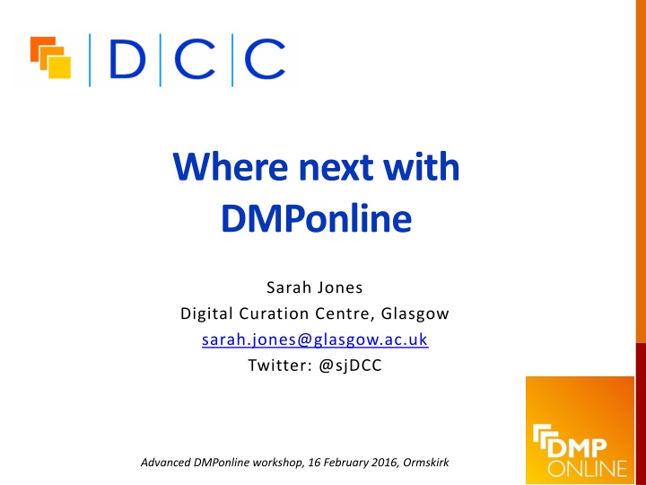 where next with dmponline