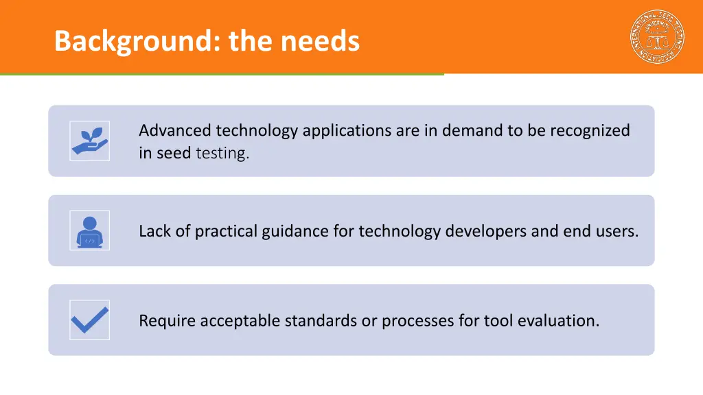 background the needs