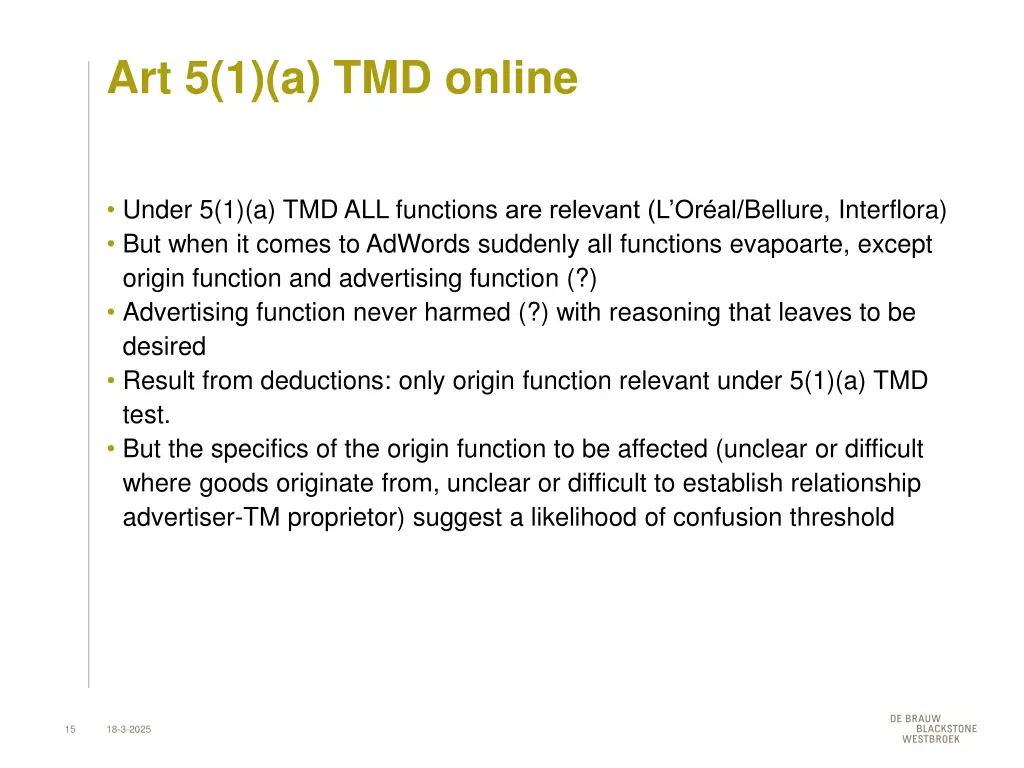 art 5 1 a tmd online