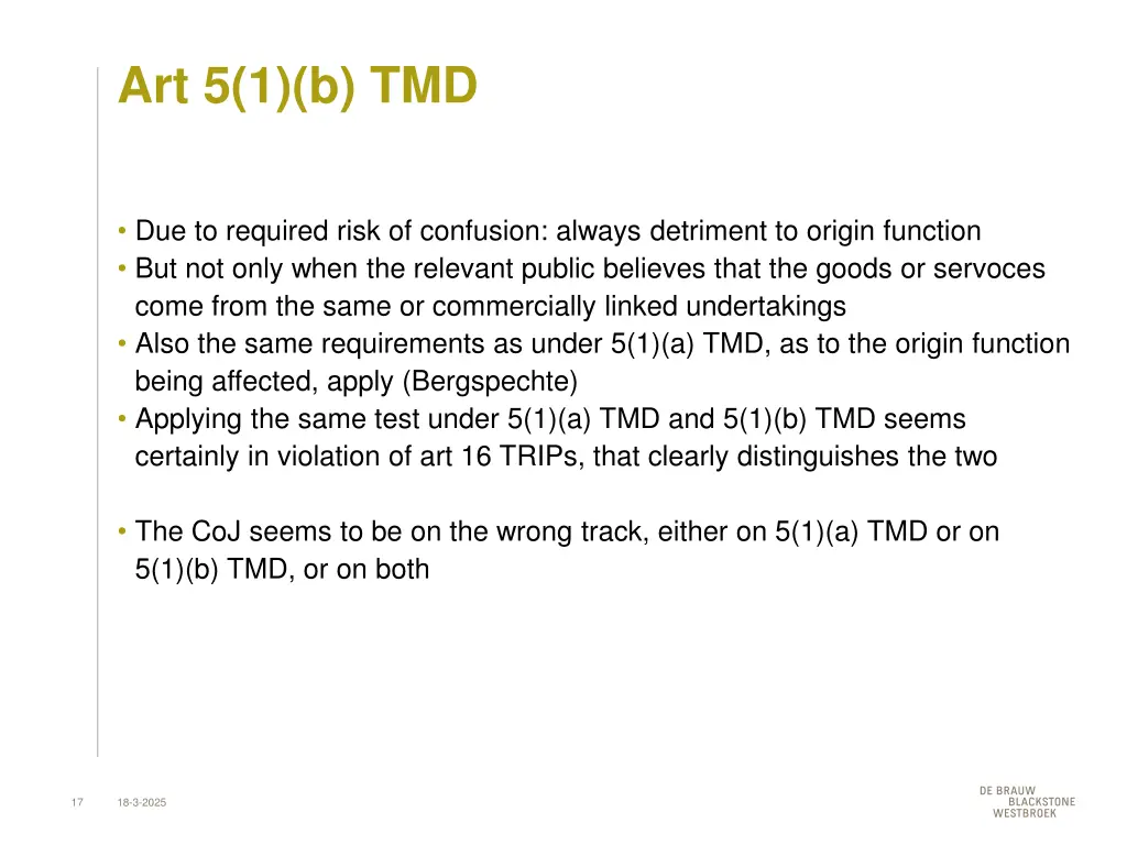 art 5 1 b tmd