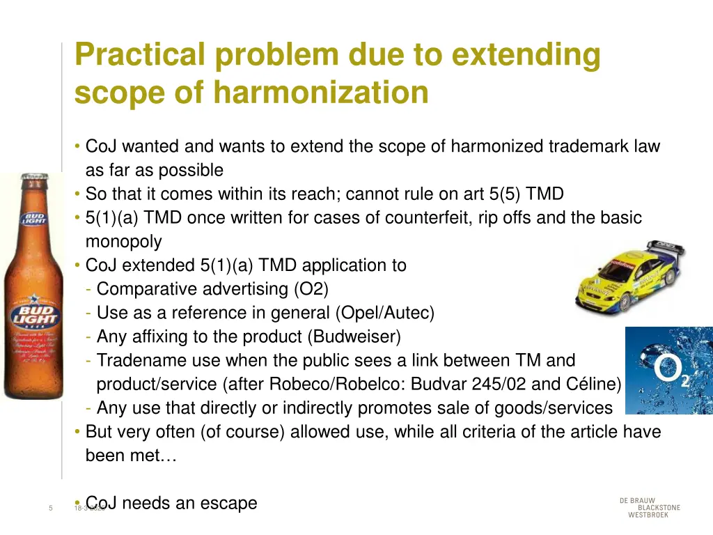 practical problem due to extending scope