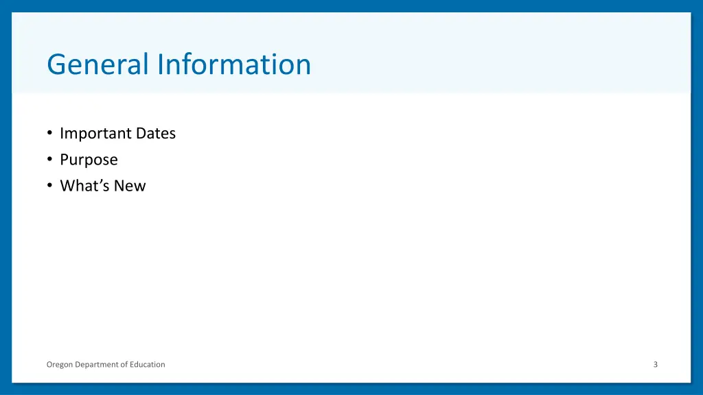 general information