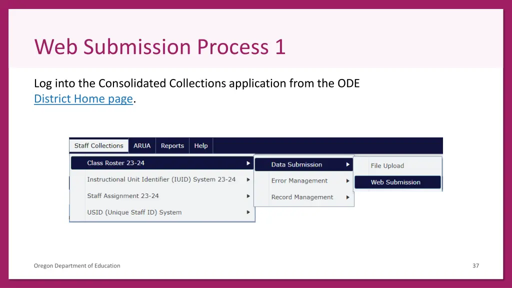 web submission process 1