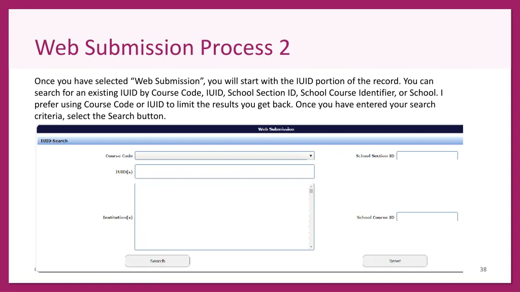 web submission process 2