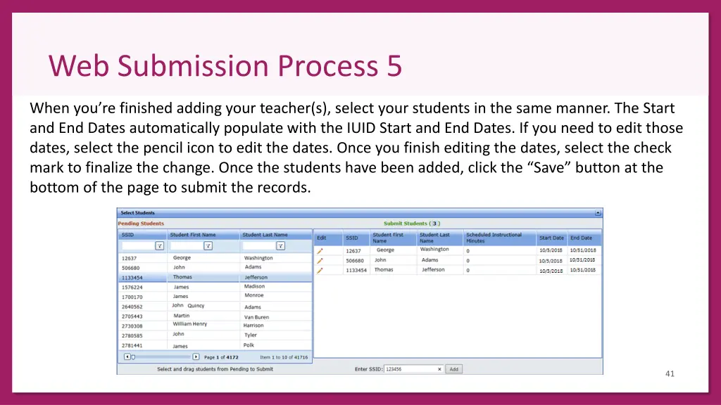 web submission process 5