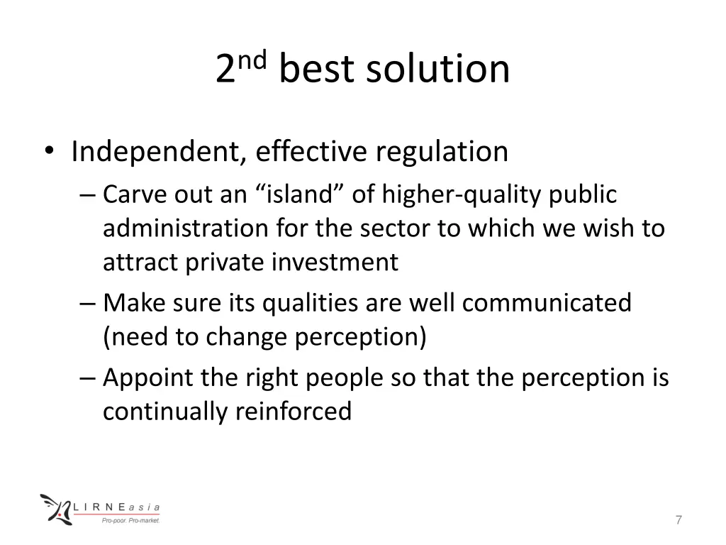 2 nd best solution
