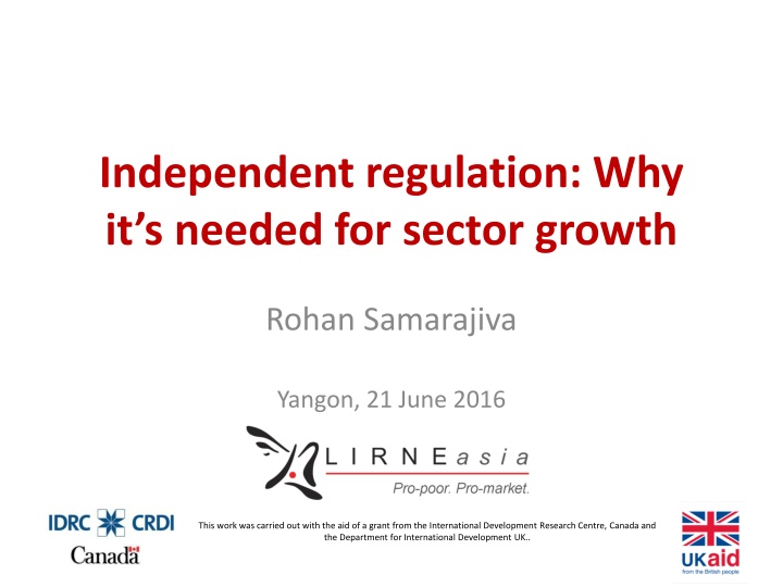 independent regulation why it s needed for sector