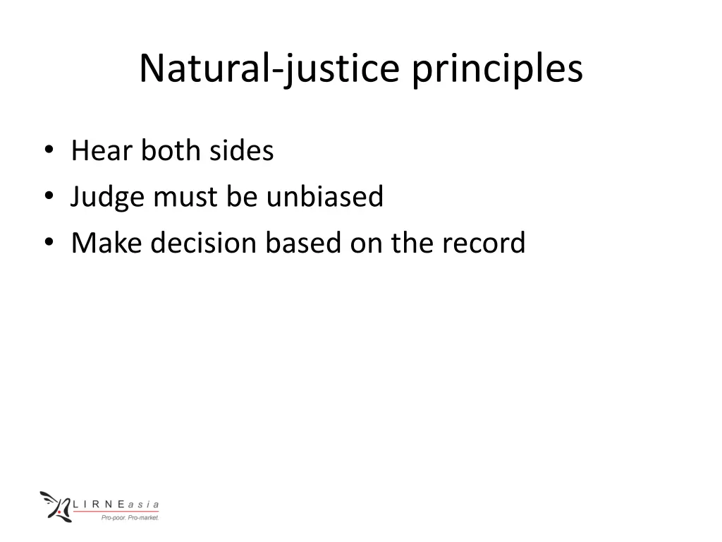 natural justice principles