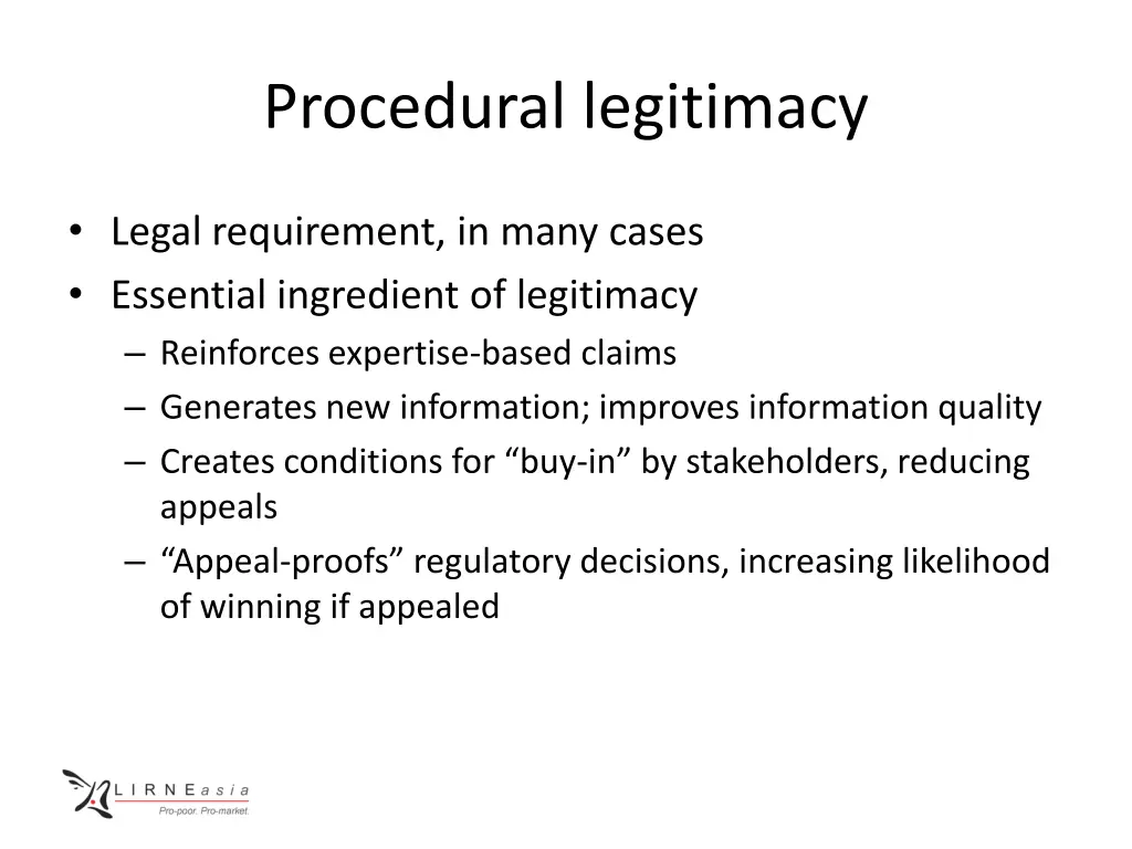 procedural legitimacy