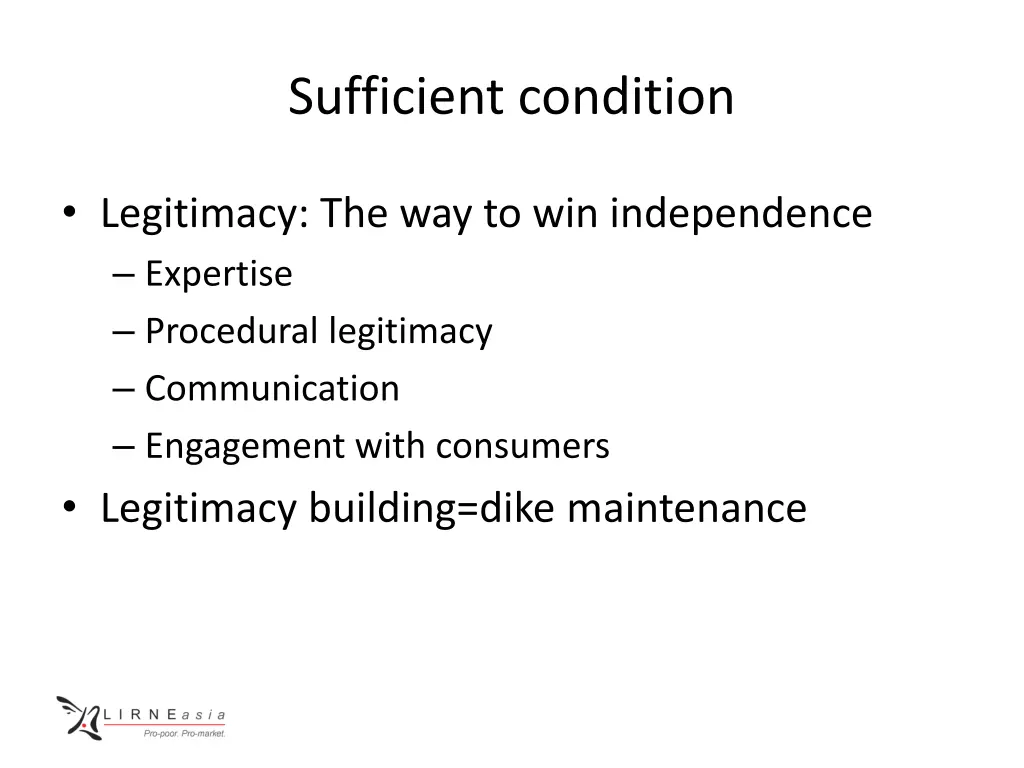 sufficient condition