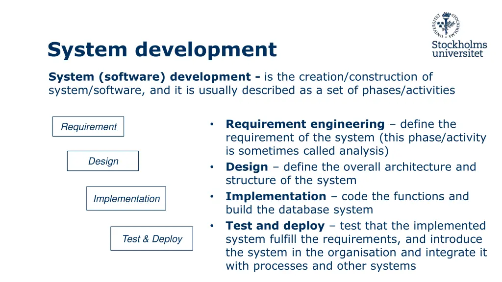 system development