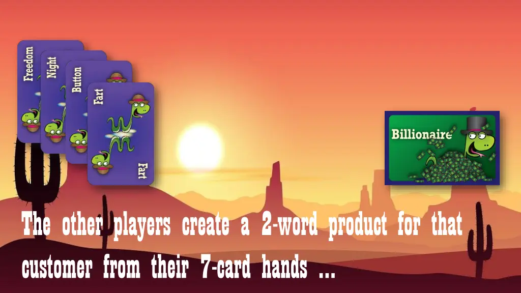 the other players create a 2 word product