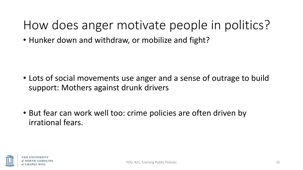 how does anger motivate people in politics hunker