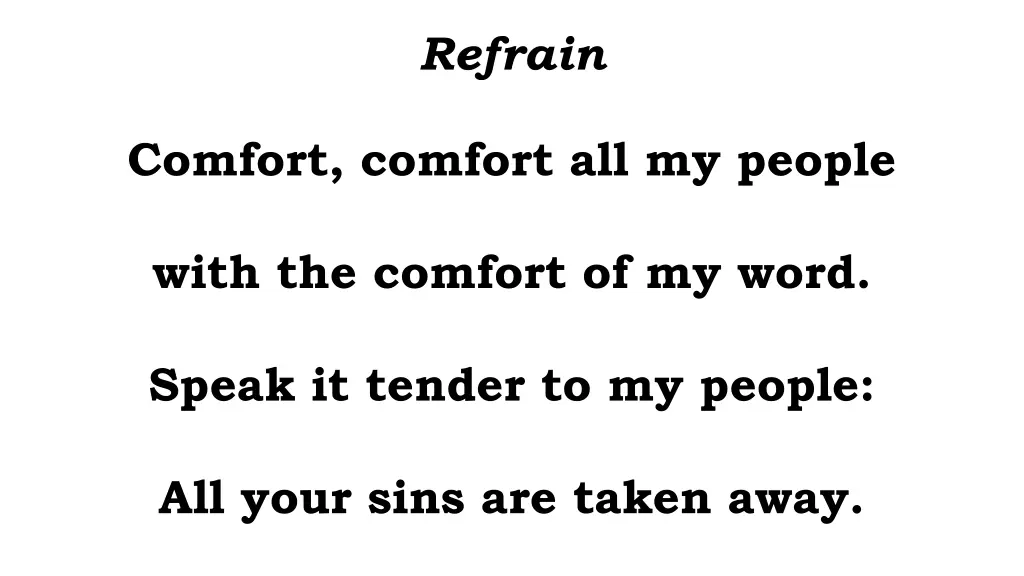 refrain