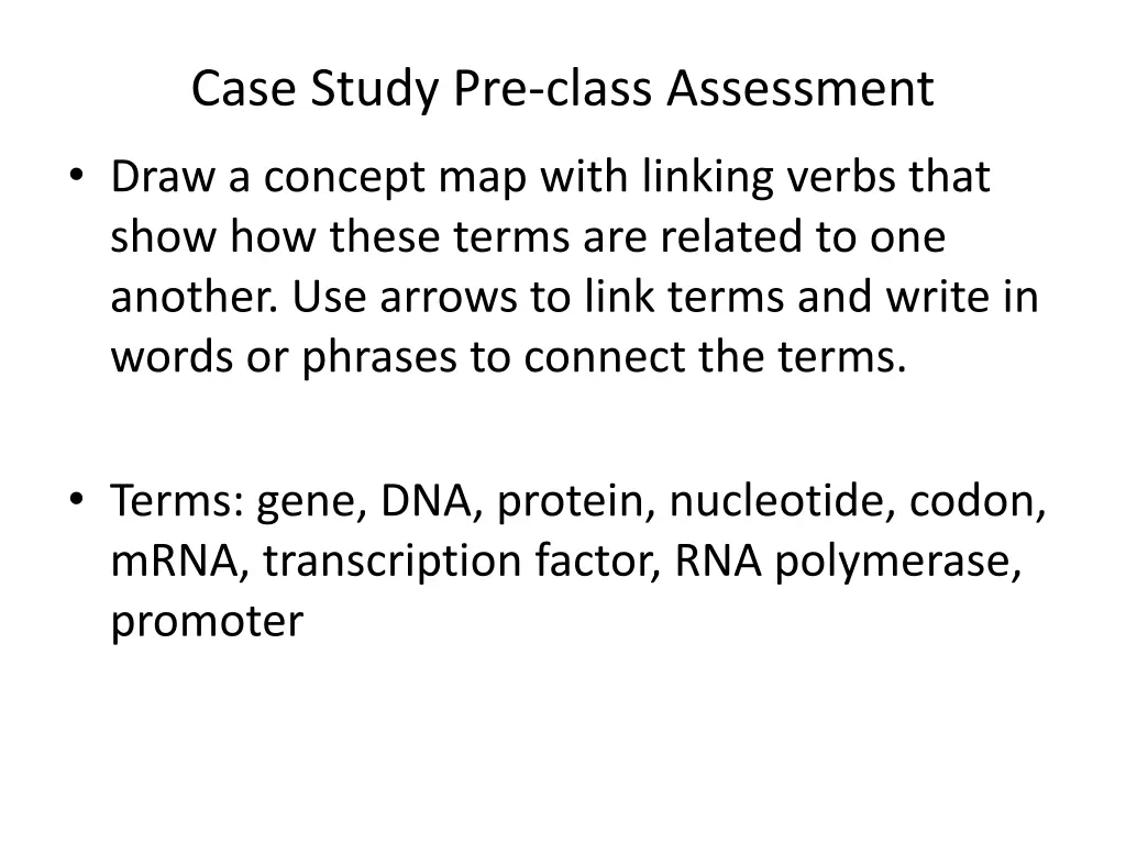 case study pre class assessment