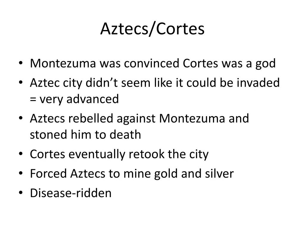 aztecs cortes