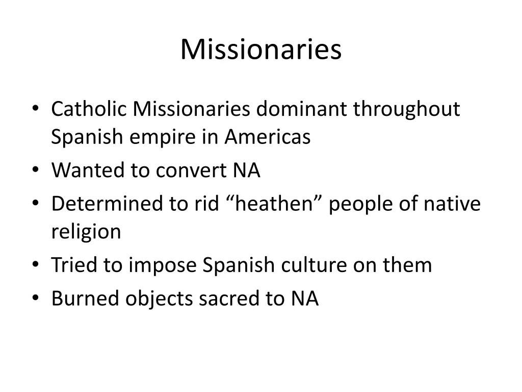 missionaries