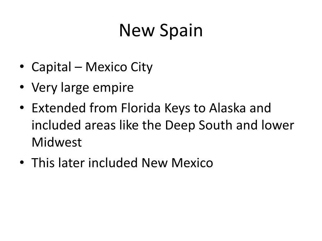 new spain